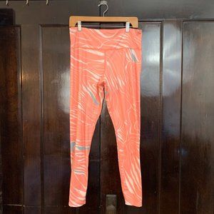 JoyLab Size L High Waisted Pink/Gray/White Pattern Leggings